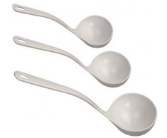 Kigima Schöpfer Schöpfkelle Schöpflöffel 3er Set Weiß