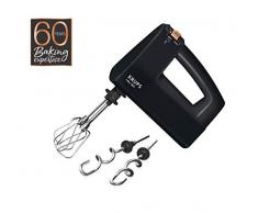 Krups 3 MIX 7000 Handmixer 60 Jahre Edition F6085 (500W, ergonomischer Griff, 1,65m-langes Kabel, Geschwindigkeitsregler, Schneebesen & Knethacken aus Edelstahl, bis zu 1kg Brotteig) Schwarz/Kupfer