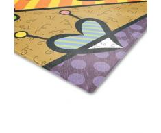 XXL Glas-Schneidebrett mit Motiv im Popart-Design, Grösse 28,5x39cm