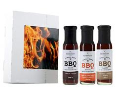 3er Probier-Set Küchenhelfer Burger Bomb Grill-Saucen (3 x 200 ml)