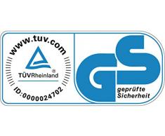 Durable 330523 Papierkorb Safe rund 15 Liter, silber