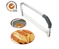 raspbery Kuchenschneider Tortenbodenteiler Rostfreier Edelstahl Dreifach Sägeschneider für Käse Kuchenschichtung