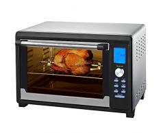 Syntrox Germany 45 Liter Digitaler Mini Stand Backofen mit Umluft und Drehspieß Miniofen Minibackofen Pizzaofen