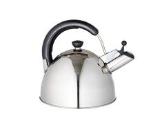 Wasserkessel Taduba | 1 Stück | Edelstahl | 2,5 L | Ø 21 cm | Induktion | Teekocher | Wasserkocher | Flötenkessel | Vintage Stil