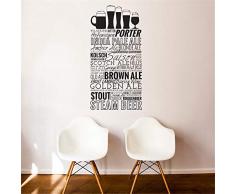 wandaufkleber kinderzimmer Bierliste & Gläser Indien Pale Ale Brown Ale Steam Beer For Bar