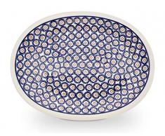 Original Bunzlauer Keramik retro Aufschnittplatte/Servierplatte 29.1x22.1cm im Dekor 4