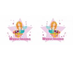 Samunshi® Kinder-Tasse mit Namen und einer Meerjungfrau als Motiv Bild Kaffeetasse Teetasse Becher Kakaotasse