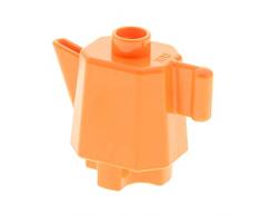 1 x Lego Duplo Geschirr Kanne orange hoch Kaffee Tee Milch Puppenhaus Wohnzimmer Küche Zubehör Möbel 31041