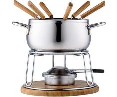 Stylen Cook Charlotte Fondue Set 11tlg, Edelstahl/Holz, 18 cm