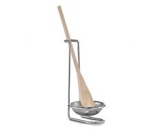 Zeller Kochlöffelhalter, Holz, Silber/braun, 10 x 17.5 x 23 cm, 2-Einheiten