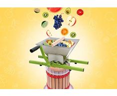WIS Hengda® 12 Liter Maischepresse Weinpresse Obstpresse & 7 Liter Obstmühle Beerenmühle Traubenmühle