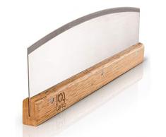 Blumtal Profi Pizzaschneider - scharfes Wiegemesser, Pizzamesser für Jede Pizza, Klinge 32cm