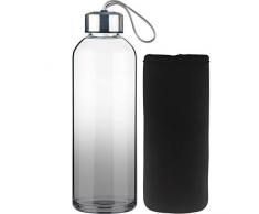 FCSDETAIL Sport Trinkflasche Glas Wasserflasche mit Neopren-Hülle 1000 ml