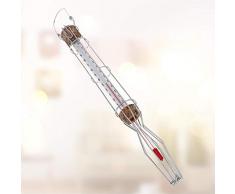 Lantelme Einkochthermometer mit Drahtfassung 36 cm 110 °C für Kesselfleisch Metzgerei Kochfleisch Einkochen Thermometer 2146