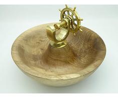 Nussknacker mit Echtholzschale Nussbaum, Walnuss Holz handgedrechselt ! Unikat !