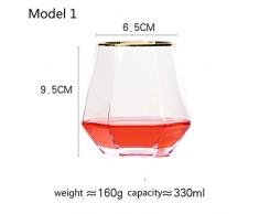 BWM Weinglas Whiskeyglas Becher Glas Bar Cocktail Glas Wodka Glas multi