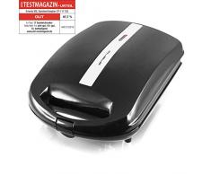 Emerio XXL Sandwich Toaster, für alle Toastgrößen geeignet, 4x große Muschelform, kein Auslaufen, kein Verschmieren, 1300 Watt, ST-111153