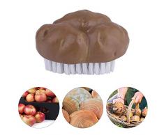 Mehrzweck-Harzbürste, Kartoffel-Gemüse-Peeling-Bürste, Obst-Reinigungsbürste Küchenwerkzeug, 3 x 2 x 2 Zoll