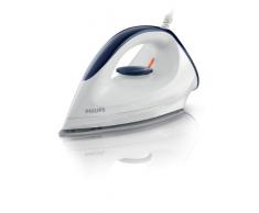 Philips GC160/02 Trocken-Bügeleisen mit DynaGlide-Bügelsohle, 1200 Watt, weiß/blau