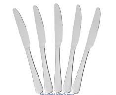 Multifunktionales Tafelmesser aus Edelstahl, 5-teilig Set, Poliertes Dessertmesser