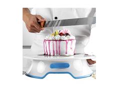 duquanxinquan Kuchen Drehteller Tortenplatte Drehbar Tortenständer Kuchen Drehtelle Gebäckwerkzeug Kunststoff für Backen Gebäck, Zuckerguss