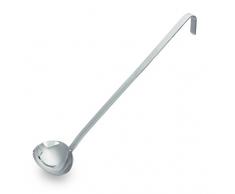 Gießlöffel, SERIE 2083, aus Chromnickelstahl, quer und extra tief - mit fugenlosem Hakenstiel aus einem Stück, SCHWERE AUSFÜHRUNG/Abmessung Löffel: 8 x 12 cm, Länge Stiel: 38 cm (Gießlöffel)