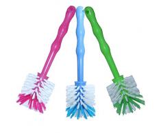 24now 3er Pack Mixtopf Spülbürste mit Nylonborsten - ideal zum Reinigen von Mixtöpfen wie z.B. Thermomix ® TM5/TM31 und Mixtöpfe Anderer Hersteller - je 1x in Blau/Grün/Pink