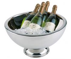 Buddy´s Bar - Champagnerkühler, hochwertiger Sektkühler aus Edelstahl, hochglanzpoliert und doppelwandig, extra robust mit 10,5 L Fassungsvermögen, spülmaschinengeeignet