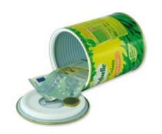 HMF Dosensafe für Münzen, Geld, „Hühner Nudeltopf“, 12,0 cm x 10,0 cm