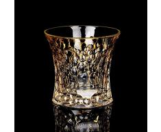 Xacxl Altertümlich Glas Trace Kristalltrinkgläser Wein-Schalen-Bar (Color : A)