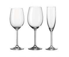 Leonardo Daily Gläserset 18 tlg.- Rotwein, Weißwein und Sektgläser