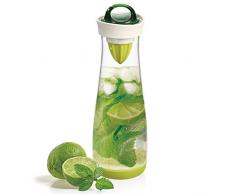 bremermann Getränkeflasche mit Infuserstab und Zitruspresse, 1,1 Liter - tropfsicher grün