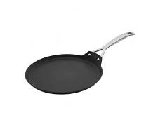 Le Creuset Aluminium-Antihaft Crêpes-Pfanne, Ø 24 cm, PFOA-frei, Für alle Herdarten inkl. Induktion geeignet, Anthrazit/Silber