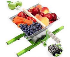 KESSER Obstmühle 7 Liter/Beerenmühle/Traubenmühle/Maischemühle/Mühle/Maischemühle/Obstpresse mit Handkurbel