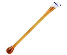 Bar@drinkstuff Ale-Glas Yard of Ale, Glas mit Deckel und Trinkhalm, aus Kunststoff, 2,8 Pint, Bierglas, 1 Yard lang, 91 cm lang
