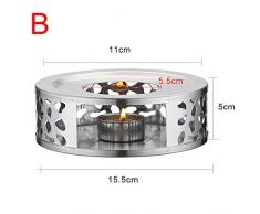 jtxqy Edelstahl-Teewärmer-Heizkerzensockel Langlebig für hitzebeständige Teekannen