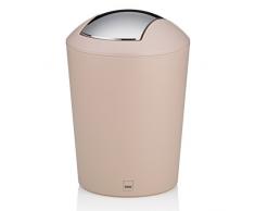 Kela Schwingdeckeleimer 1,7 l, Kunststoff, Marta, Creme