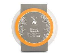 MÜHLE - Rasierseife in weißer Porzellanschale Sanddorn - für alle Hauttypen