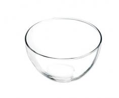 KADAX Salatschüssel, ovale Glasschale, Glasschüssel, 17 cm Durchmesser, Tiefe Schale für Süßigkeiten, Obst, Salat, Dessert, Salatschale, Obstschale, Tischdeko, transparent