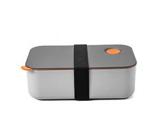 COMLIFE Bento Lunch Box 1000 ml mit 2 Fächern, umweltfreundliche BPA-freie Bento-Box Brotdose Lebensmittelbehälter mikrowellen- und spülmaschinenfest für Office, Schule, Heim und Picknick (Orange)