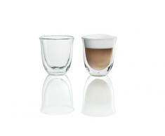 DeLonghi 5513214601 Isolierte Cappuccino-Glas 2er Set