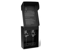 Gabriel-Glas 2 Stück Weinglas mundgeblasen österreichischer Kristall Weinglas Gold Edition