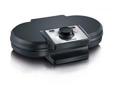SEVERIN WA 2106 Doppel-Waffelautomat (1.200 W, Doppelwaffelplatte) schwarz