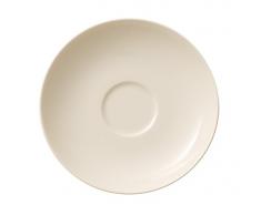 Villeroy & Boch 10-4153-1310 For Me Kaffee-Untertasse, 14 cm, Porzellan im puristischen weißen Design