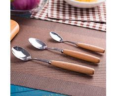 LI Spoon Löffel aus Edelstahl/Obst-löffel/eisportionierer/Dessert-löffel/löffel/kaffeelöffel,Satz von 3-A