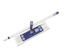 Limpando 3er Wischer Set für Bodenreinigung | mit stabilem Magnet-Klapphalter, Wischbezug und praktischem Teleskopstiel | Mopp-Klapphalter auch für einfaches Bodentuch