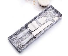 Powerking Hochzeitstorten-Servierset, Tortenmesser und Tortenheber Servierset, mit 13-Zoll-Kuchenschneider und 10-Zoll-Servierer, Kuchenschneideset für Hochzeit, Party, Jubiläum