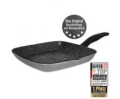 STONELINE® Grillpfanne 28 x 28 cm, mit 2 Ausgüssen, induktionsgeeignet
