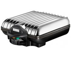 UNOLD 48266 4er Brüsseler Waffeleisen, Aluminium, Silber/Schwarz