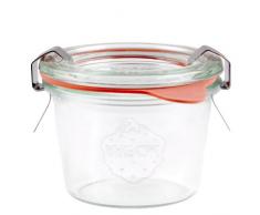 20x WECK-Mini Sturzglas 80ml mit Gummiring und Klammern